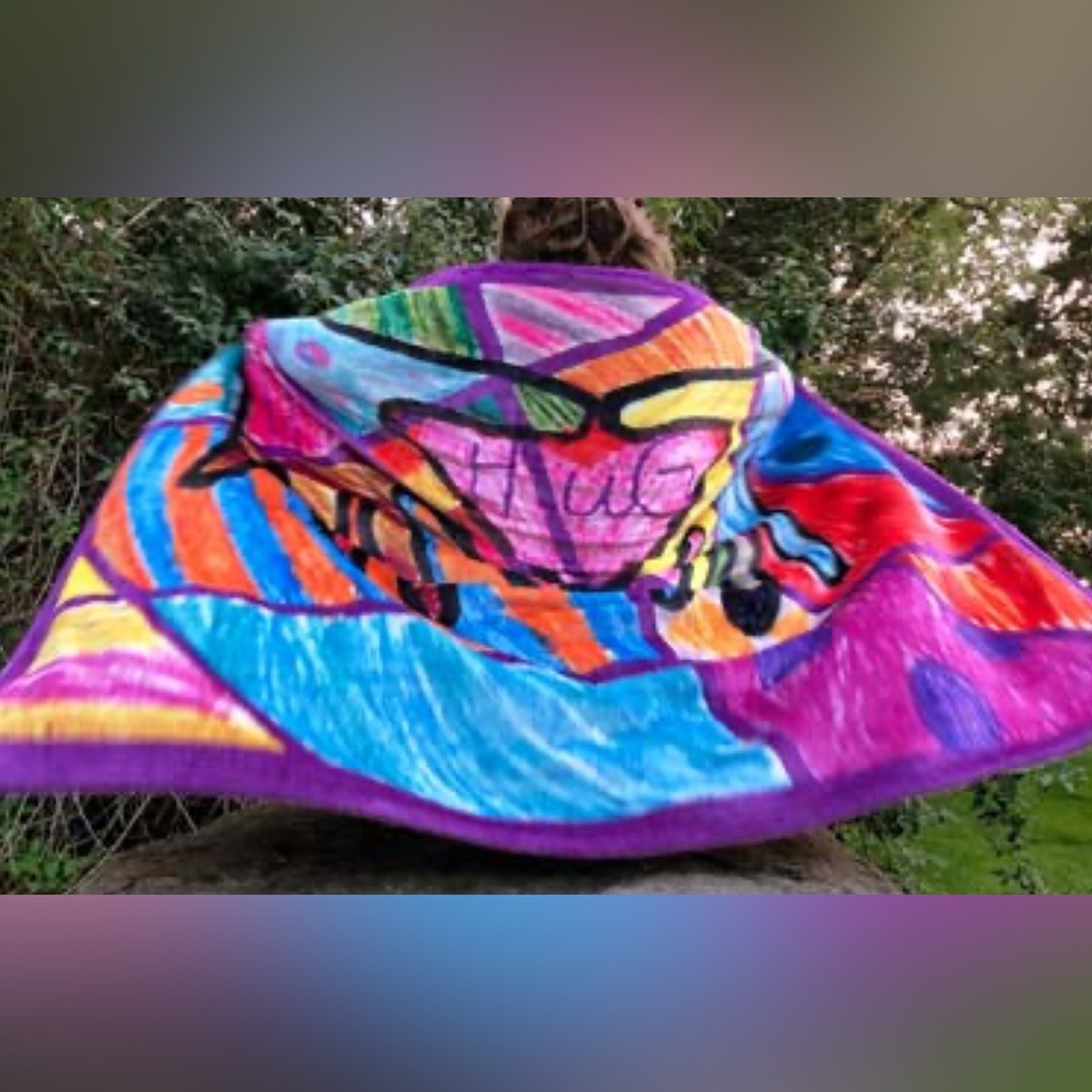Penzey’s Silky Soft Minky Fleece Multi-Color Hug Throw Blanket, 50 x 60